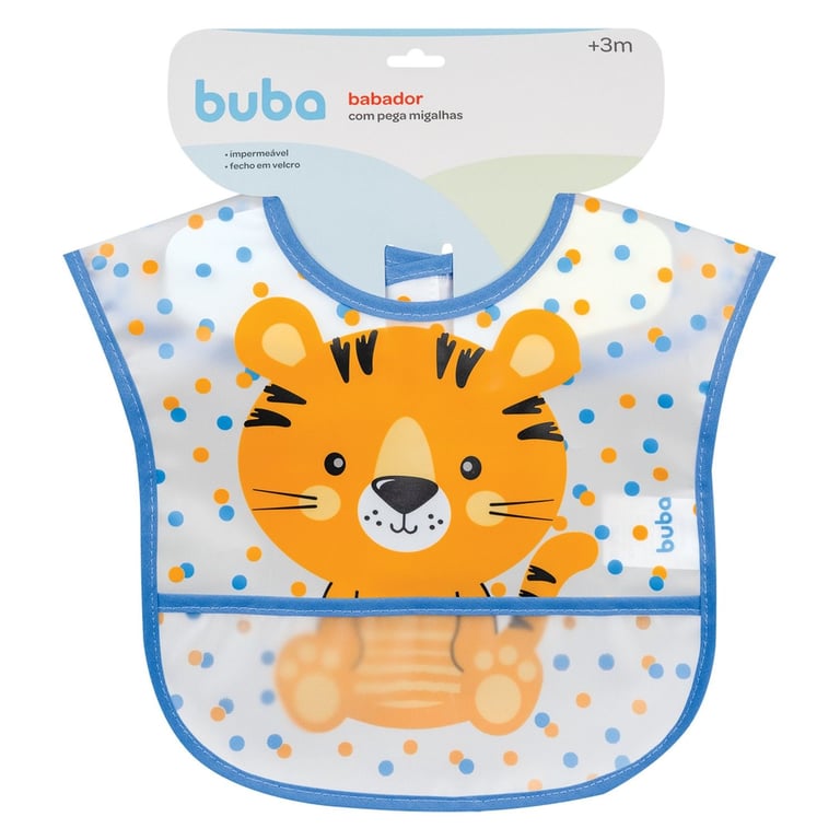 Babador com Bolso Animal Fun Tigrinho — vista alternativa