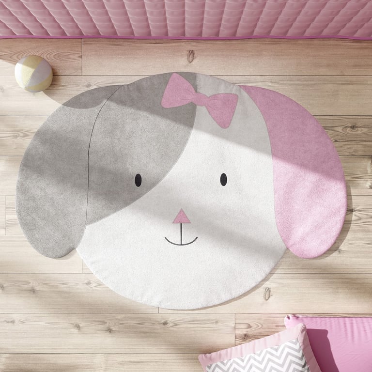 Tapete Amiguinha Cachorrinha Rosa 1,25M