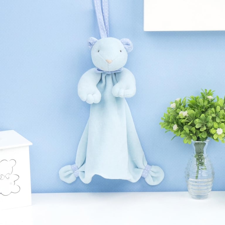 Naninha De Bebê Poá Azul