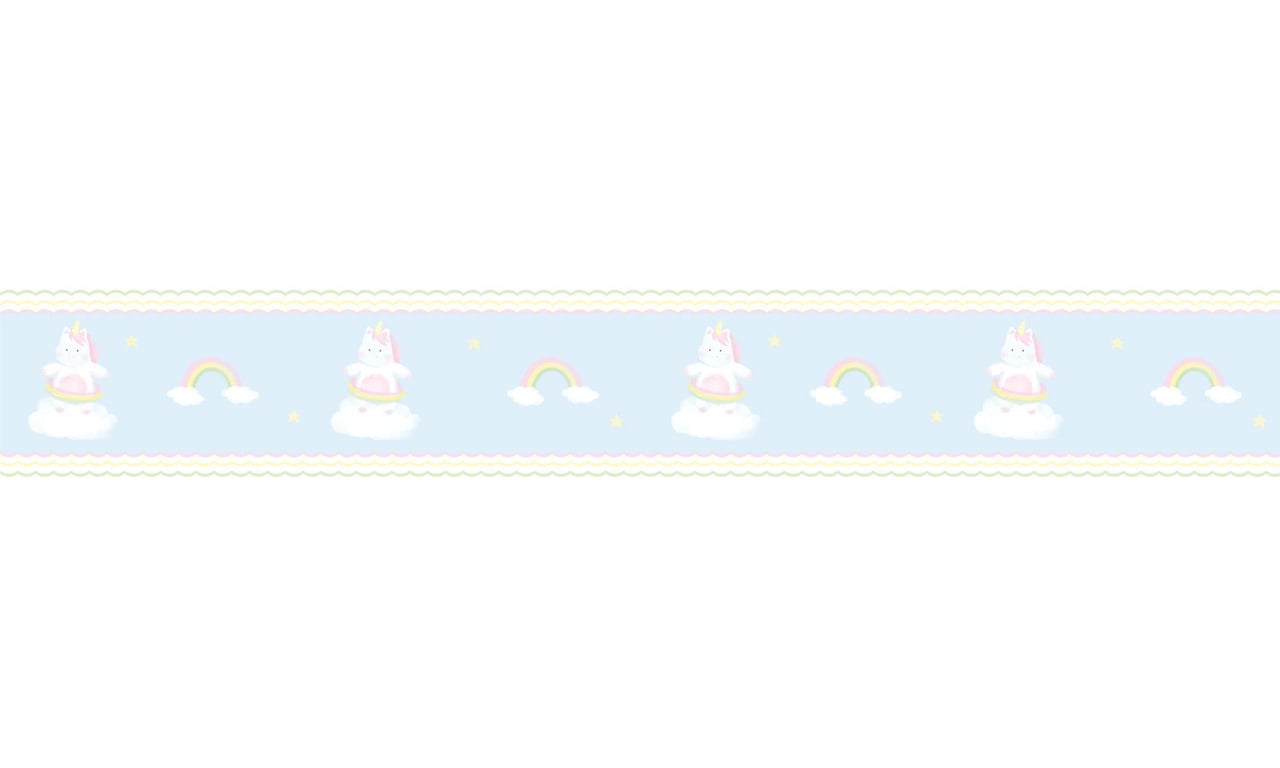 Faixa Adesiva de Parede Amiguinhas Unicórnio 2m — vista alternativa