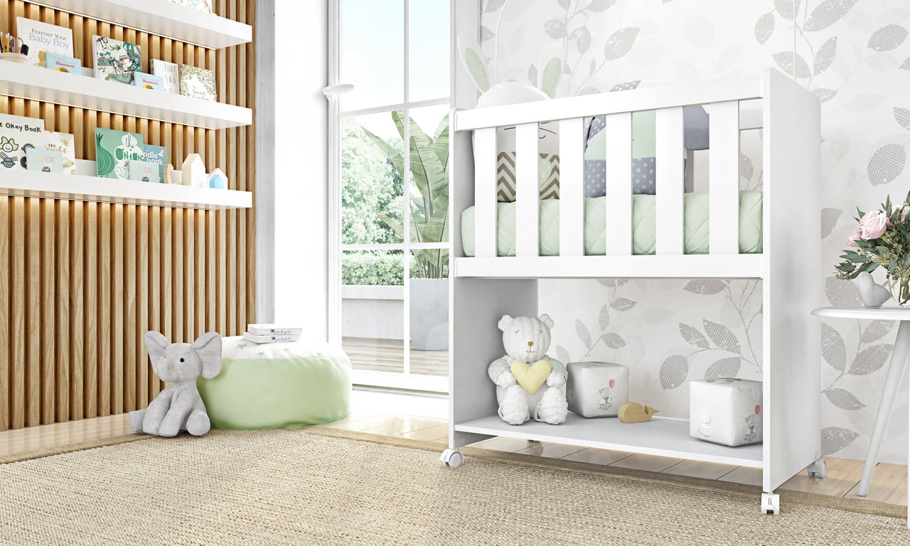 Mini Berço Branco Bianco — vista alternativa