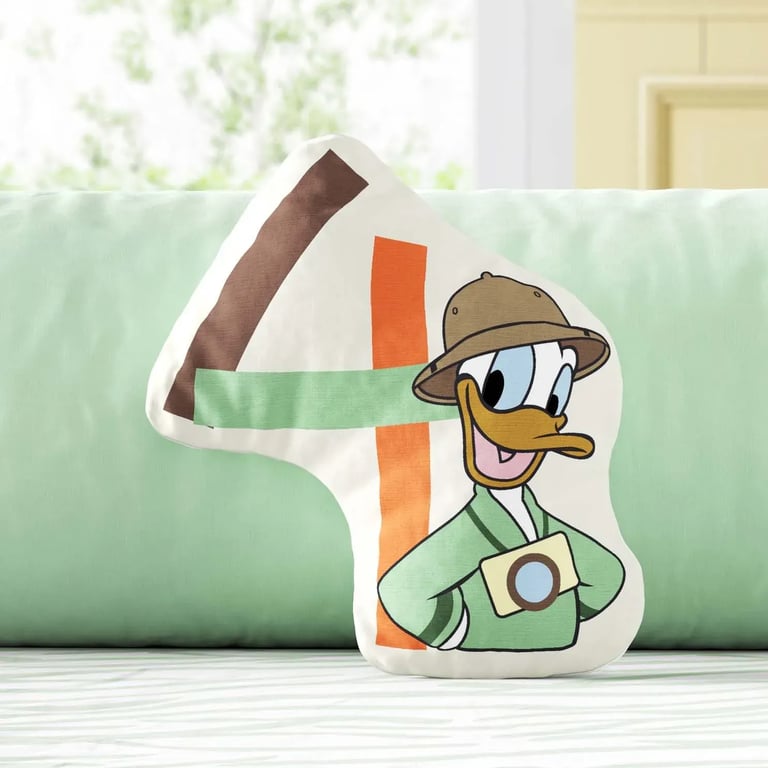 Almofada Mesversário Pato Donald Safári 4 Meses 20cm