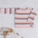 Casaquinho Tricot Listrado Rosa - imagem 2