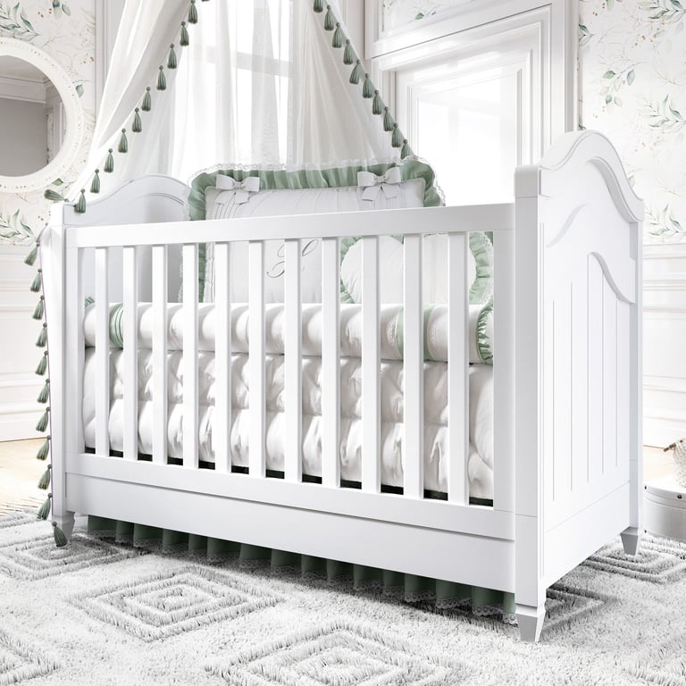 Berço Americano Branco Paris