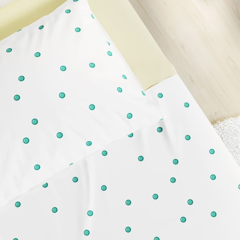 Jogo de Lençol Infantil Pop It Verde e Amarelo 3 Peças