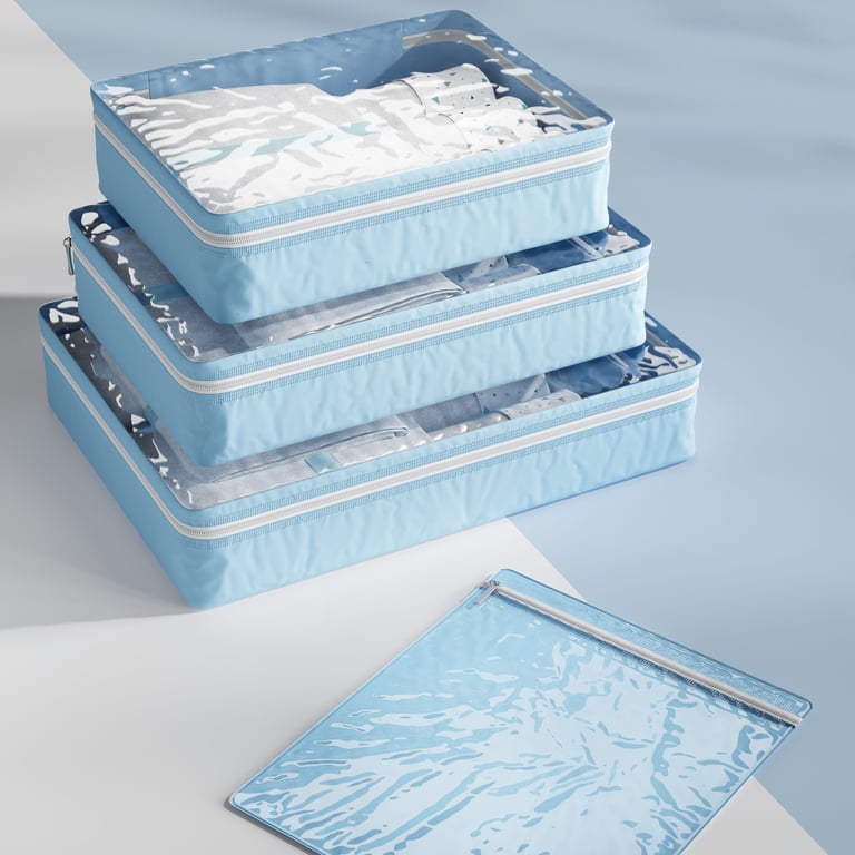 Kit Organizador de Mala Rosa