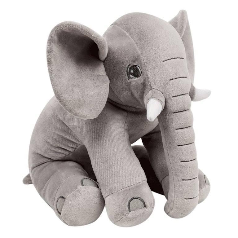 Almofada Travesseiro Elefantinho Cinza