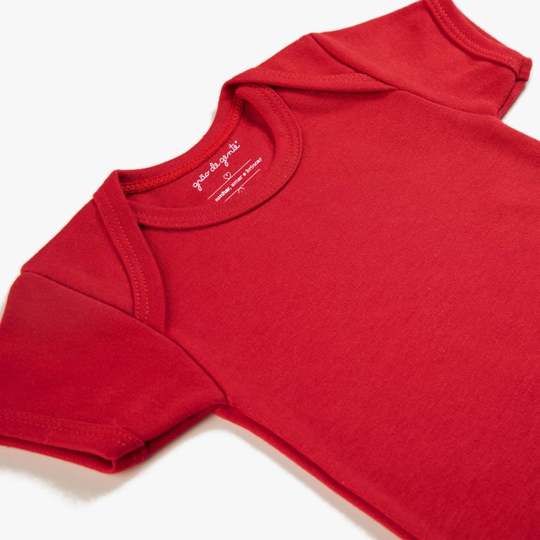 Body Manga Longa Comfort em Algodão Egípcio Azul Bebê — vista alternativa