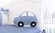 Almofada Carro Azul 25cm - imagem 1