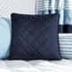 Almofada Quadrada Matelassê Azul Marinho 38cm - imagem 1