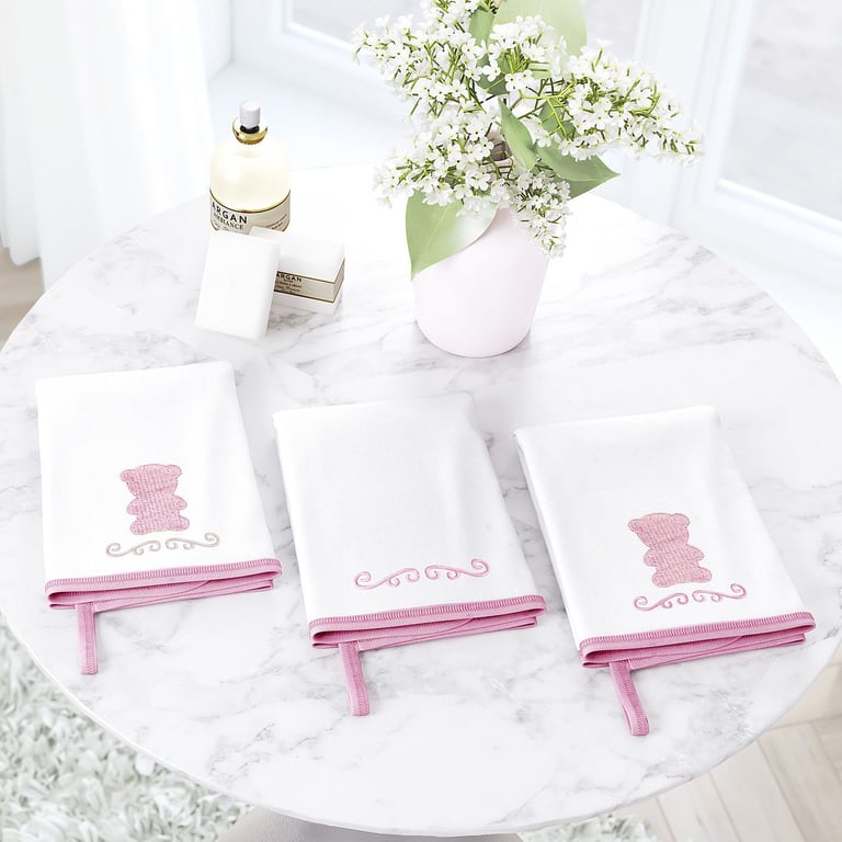 Jogo de Fraldas de Boca Malha Urso Luxo Azul — vista alternativa