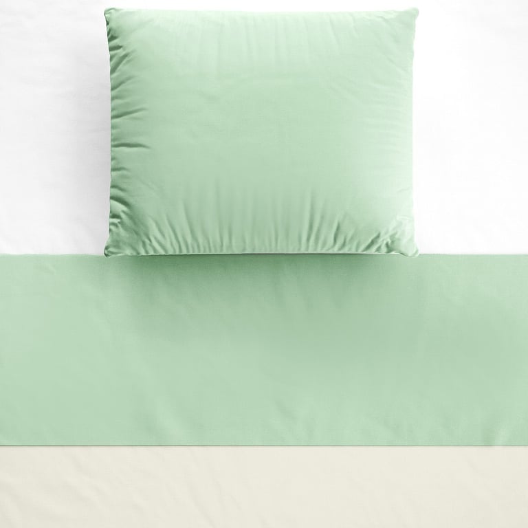 Jogo de Lençol Berço Amarelo com Faixa Verde — vista alternativa