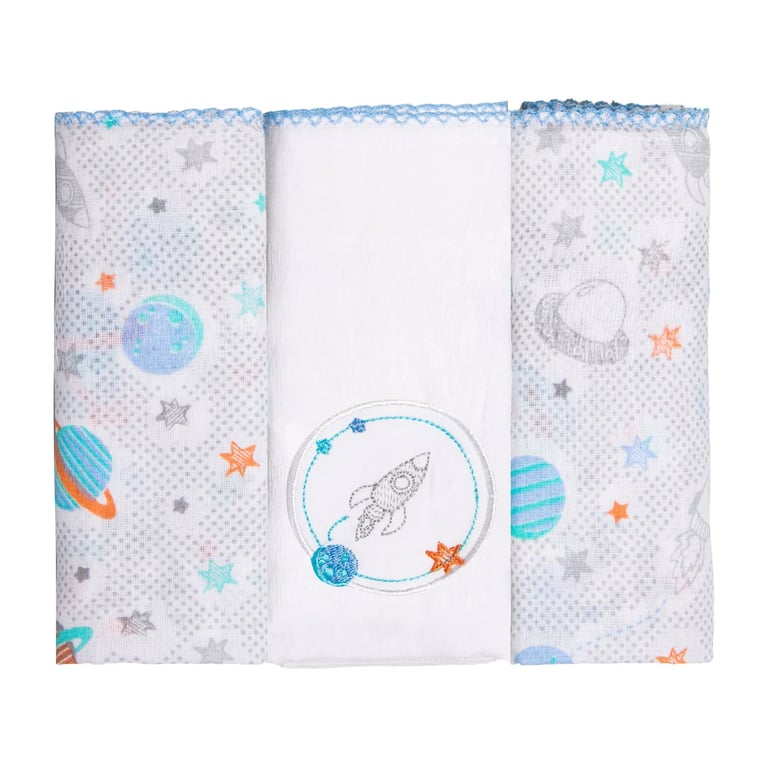 Kit Fralda Papi Bordados Karinho Bibi