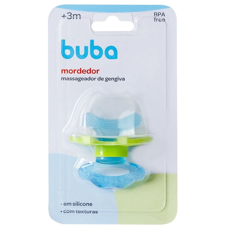 Mordedor com Massageador Azul e Verde