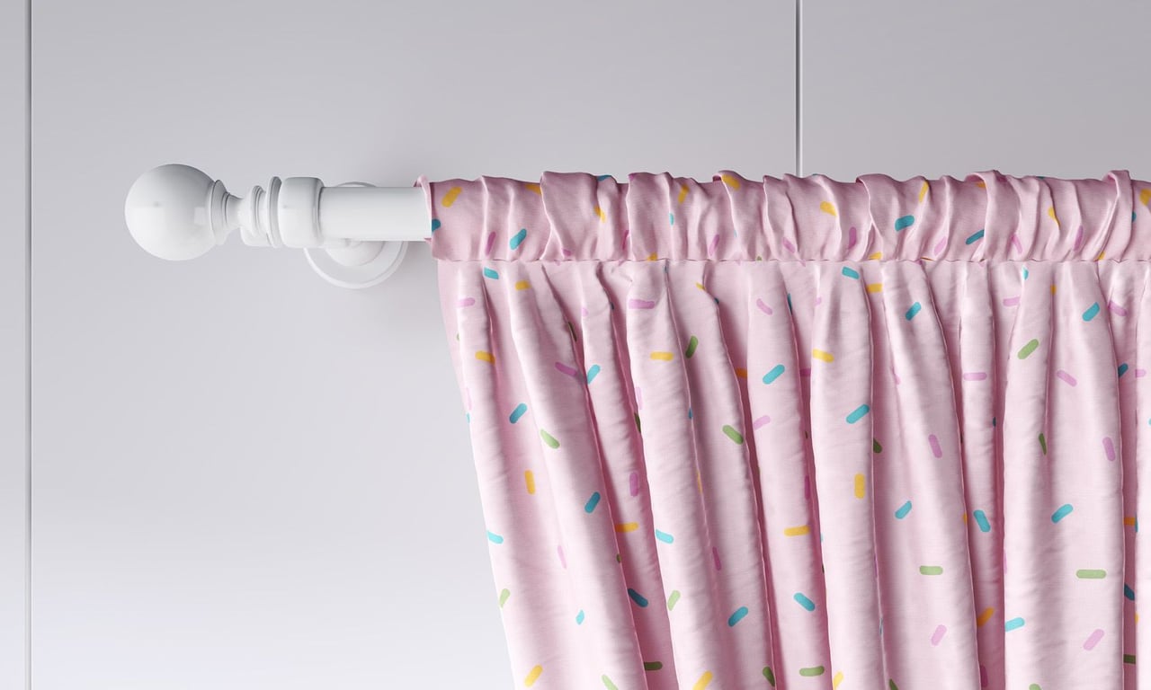 Cortina Doce Encanto Granulado Colorido — vista alternativa