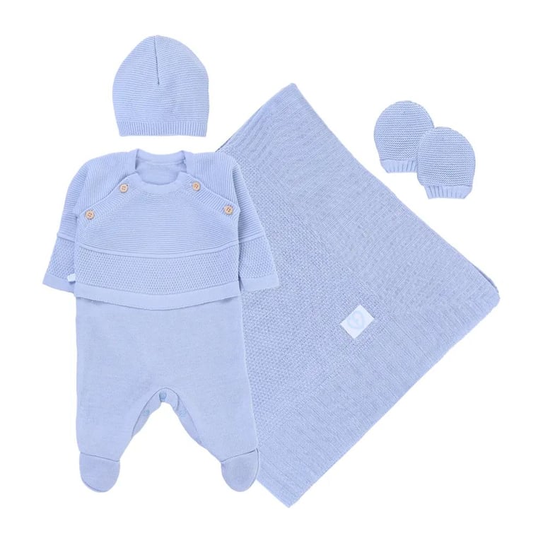 Saída Maternidade Fofinho Com Detalhe De Botões Vermelho