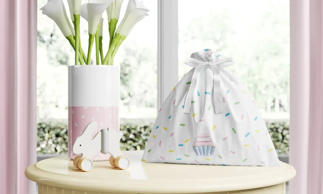 Saquinho Maternidade para Roupinhas Cupcake