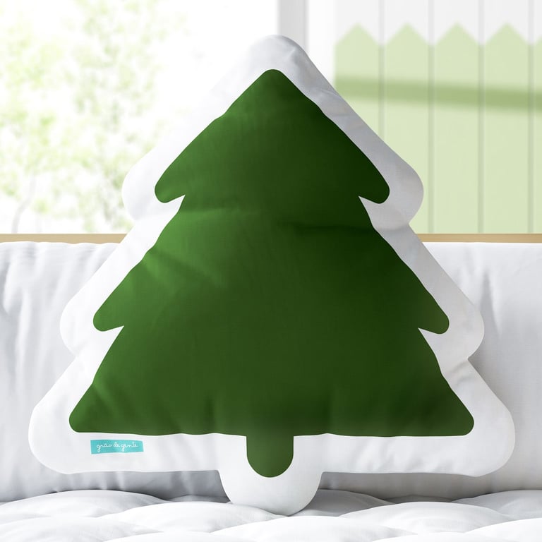 Almofada Pinheiro Verde Floresta 33cm