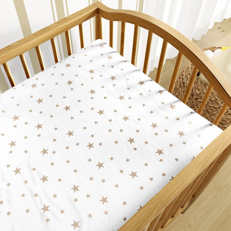 Lençol Berço com Elástico Estrela Colorido