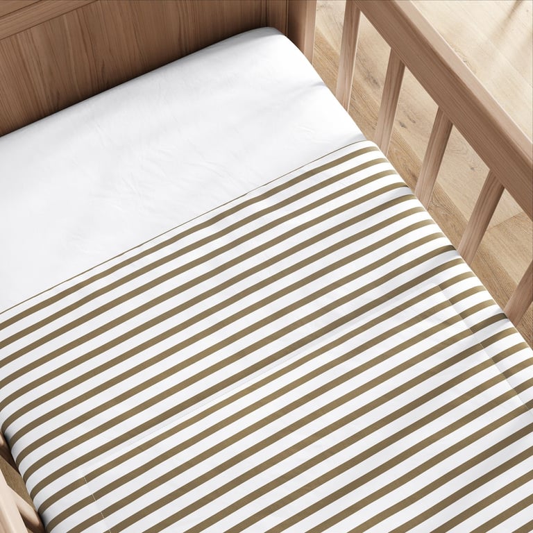 Edredom de Berço Listra Rosa — vista alternativa