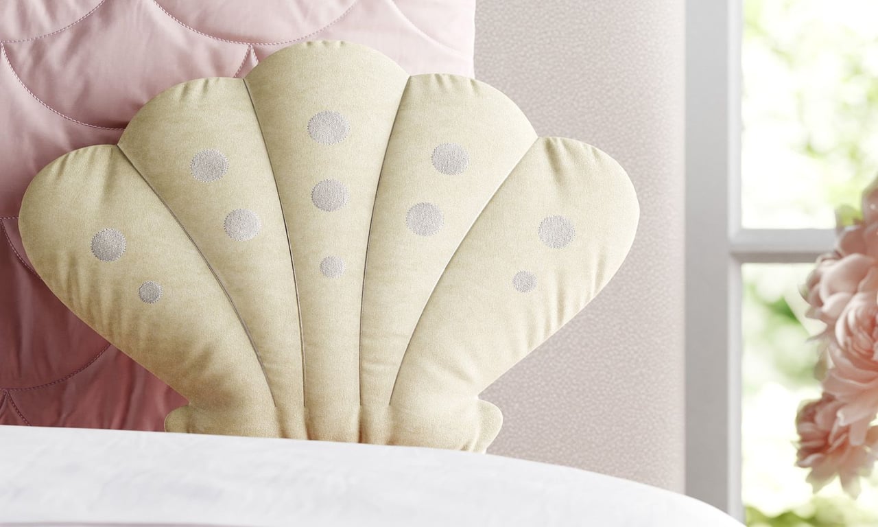 Almofada Concha do Mar Amarelo 30cm — vista alternativa