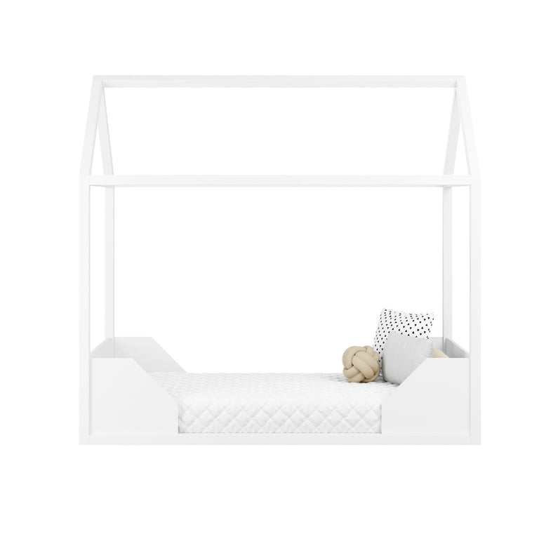 Mini Cama Casinha Montessoriana Branco Portugal — vista alternativa