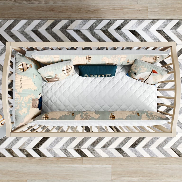 Kit Berço Teddy Pelo Mundo — vista alternativa