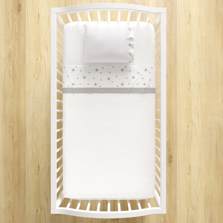 Jogo de Lençol Berço Estrelinhas Rosa 3 peças — vista alternativa