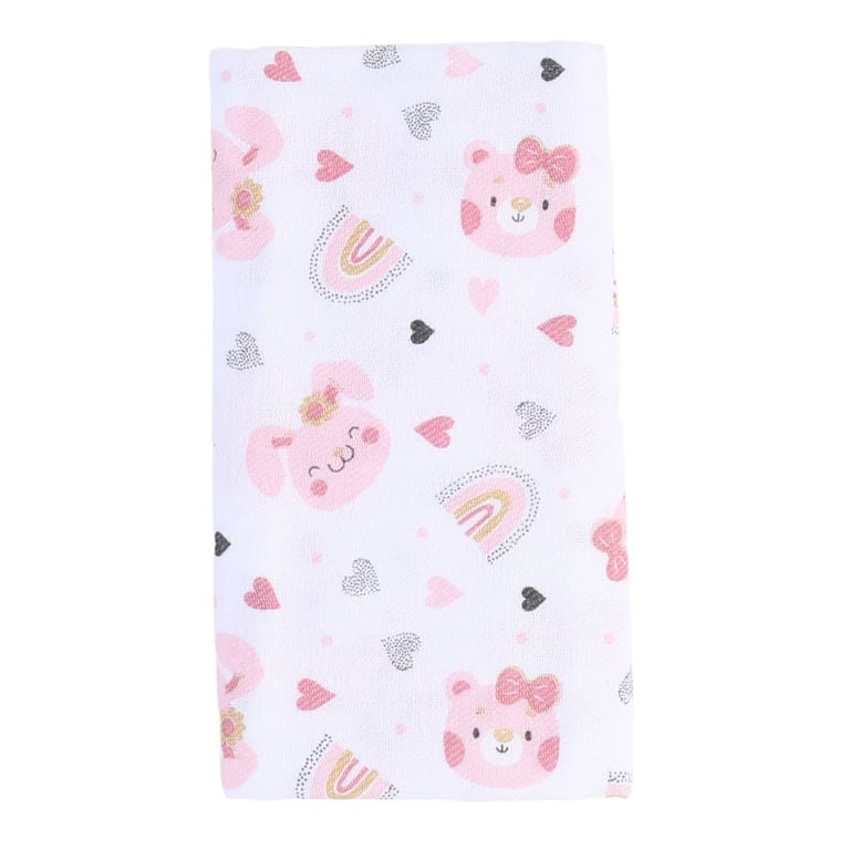 Kit Cueiro Baby Gijo Cute Animals Rosa — vista alternativa