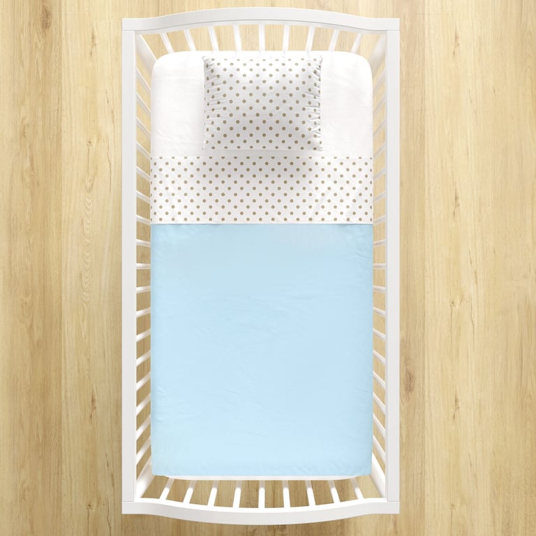 Jogo de Lençol Berço Azul Poá 3 Peças — vista alternativa