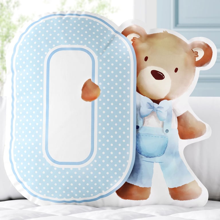 Almofada Ursinha Letras de A a Z