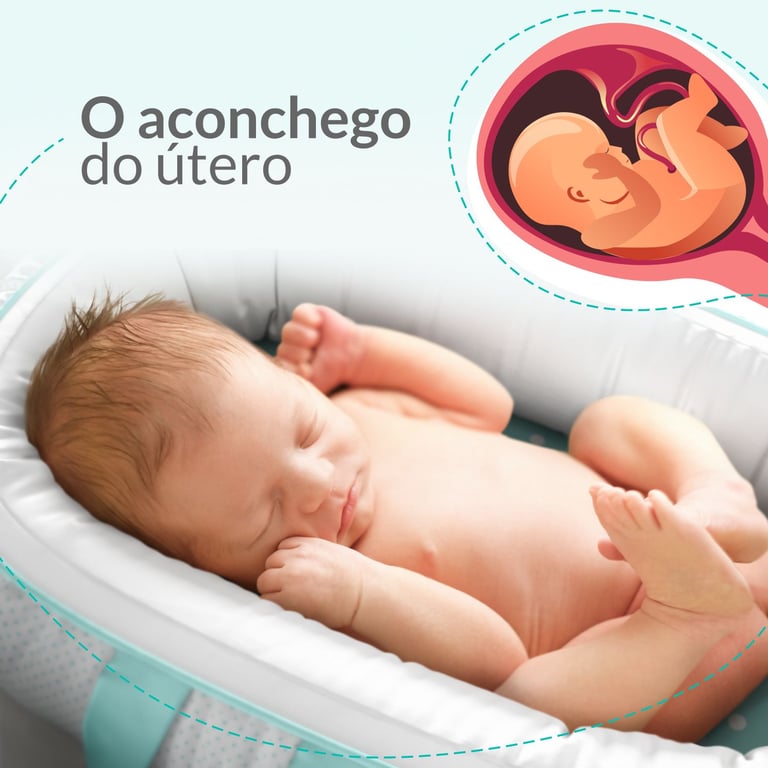 Ninho para Bebê Redutor de Berço Corações 80cm