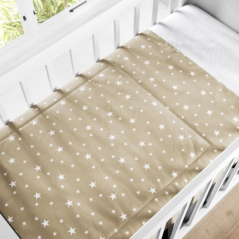 Edredom de Berço Bege Estrela — vista alternativa