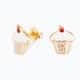 Conjunto Infantil Colar e Brincos Cupcake Ouro - imagem 2