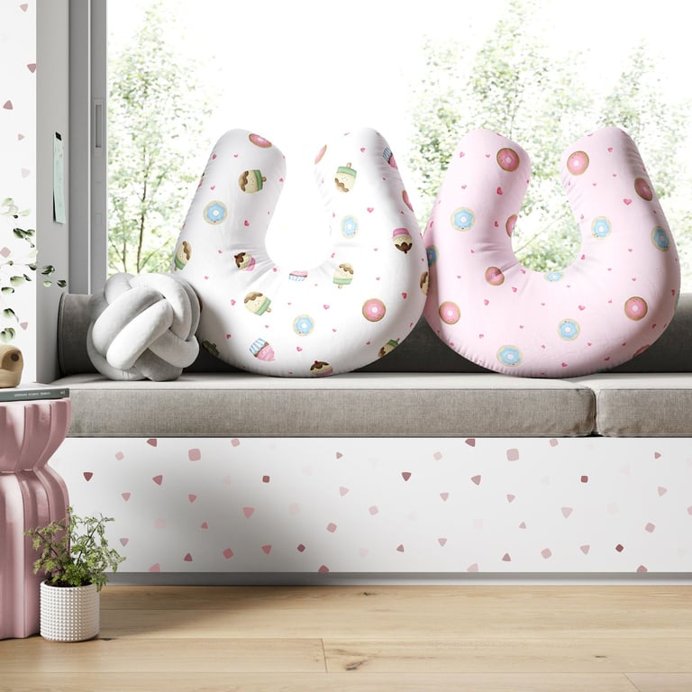 Almofada Amamentação Dupla Face Docinho Colorido — vista alternativa