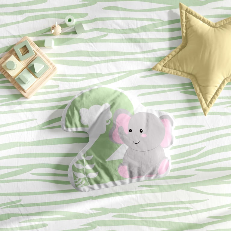 Almofada Mesversário Amiguinhos Safári — vista alternativa