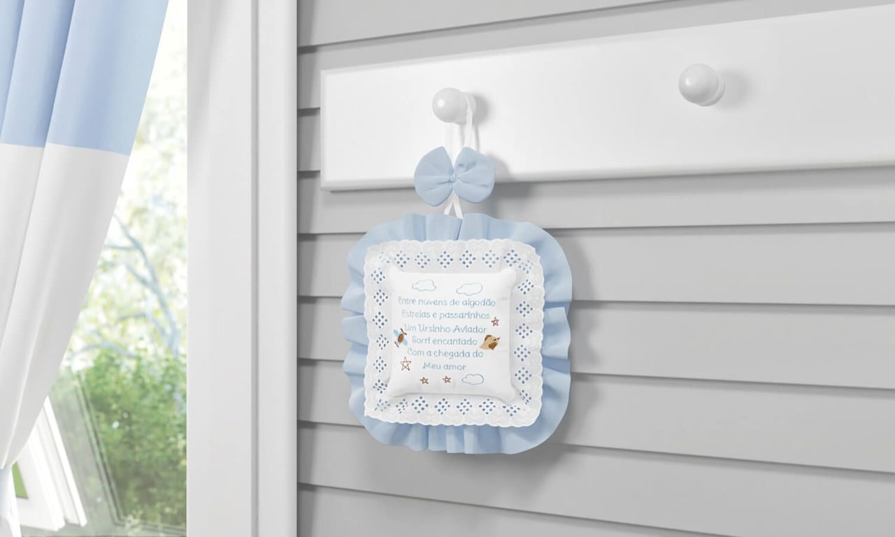 Medalhão Maternidade Urso Aviador