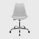 Cadeira de Escritório Saarinen Cromada Branco - imagem 1