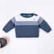 Casaquinho Tricot Listra Azul Jeans - imagem 4