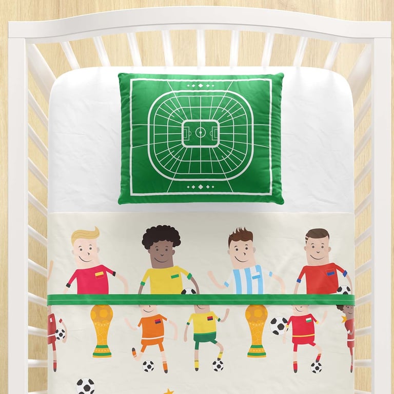 Jogo de Lençol Berço Seleções do Mundo