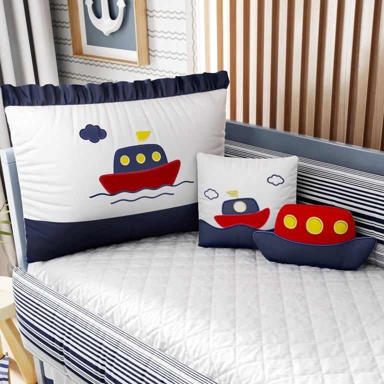 Kit Berço Marinheiro Azul Marinho