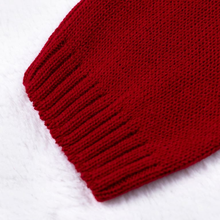 Saída Maternidade Tricot Vestido e Calça Tijolinho e Lacinhos Branco 02 Peças — vista alternativa