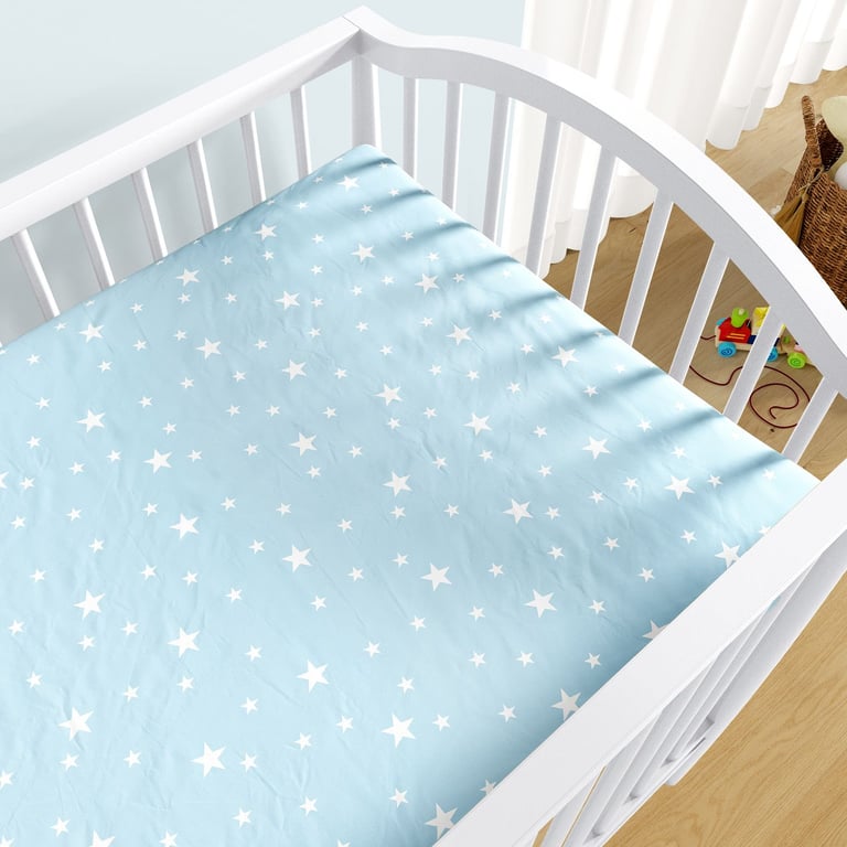 Lençol Berço com Elástico Estrela Rosa — vista alternativa