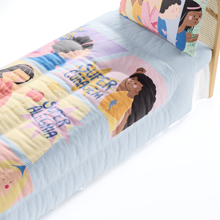 Edredom Infantil Solteiro Heroínas — vista alternativa