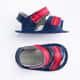 Sandália Papete de Bebê com Velcro Azul Marinho e Vermelho Tam 15 - imagem 3