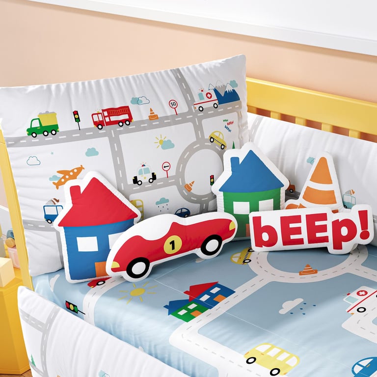 Kit Berço Dupla Face Carrinho Bibi