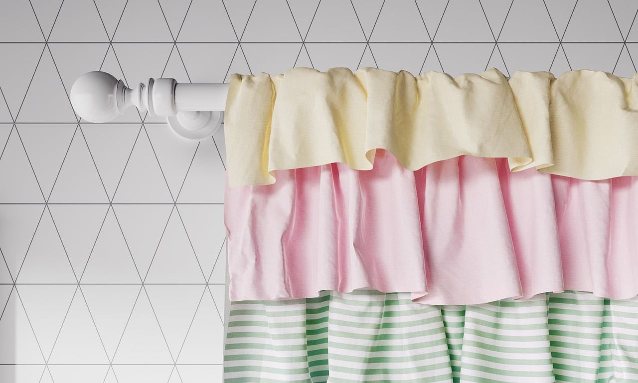 Cortina Babados Coloridos — vista alternativa