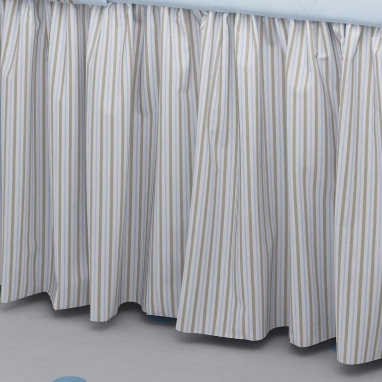 Saia de Berço Listrada Bege e Rosa