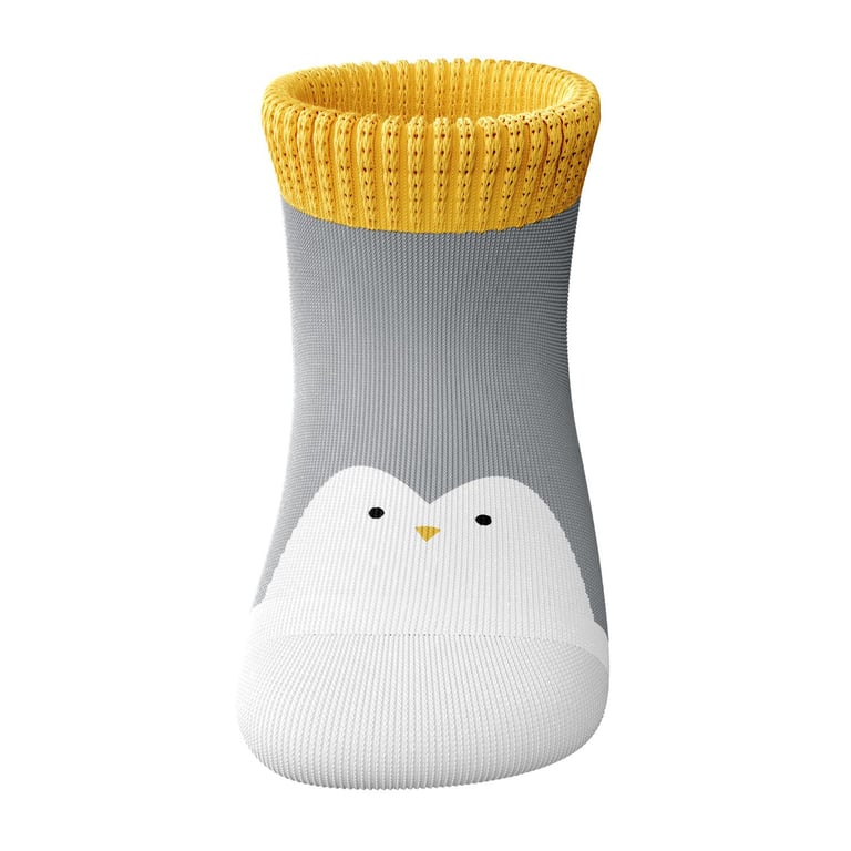 Meia Bebê Pinguim Cinza — vista alternativa