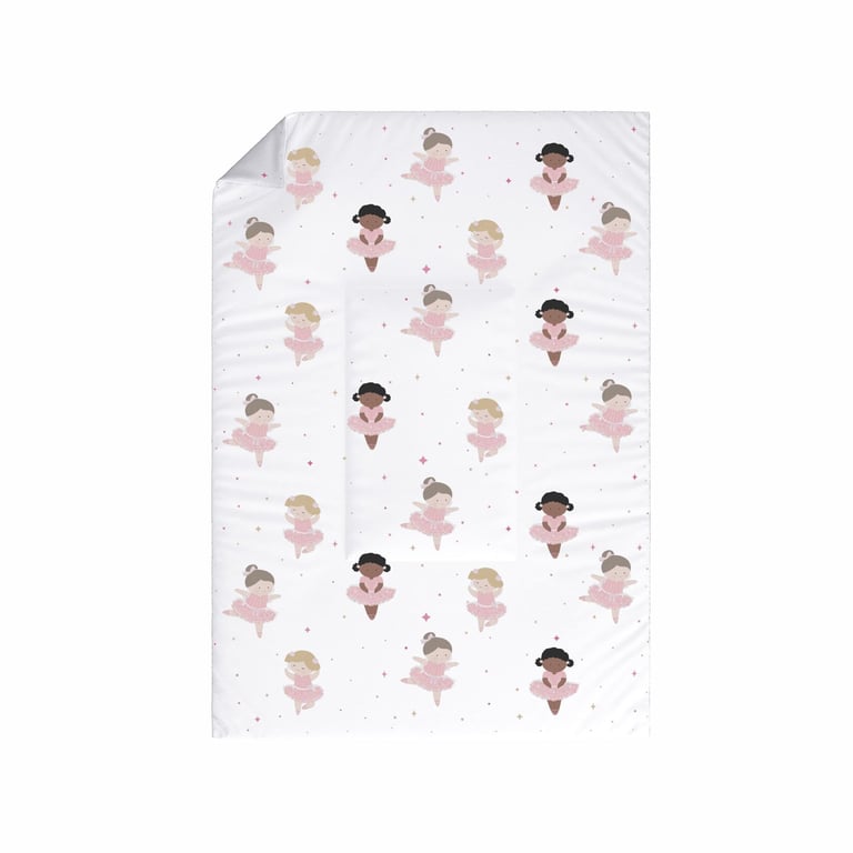 Edredom de Berço Dupla Face Bailarinas Baby — vista alternativa